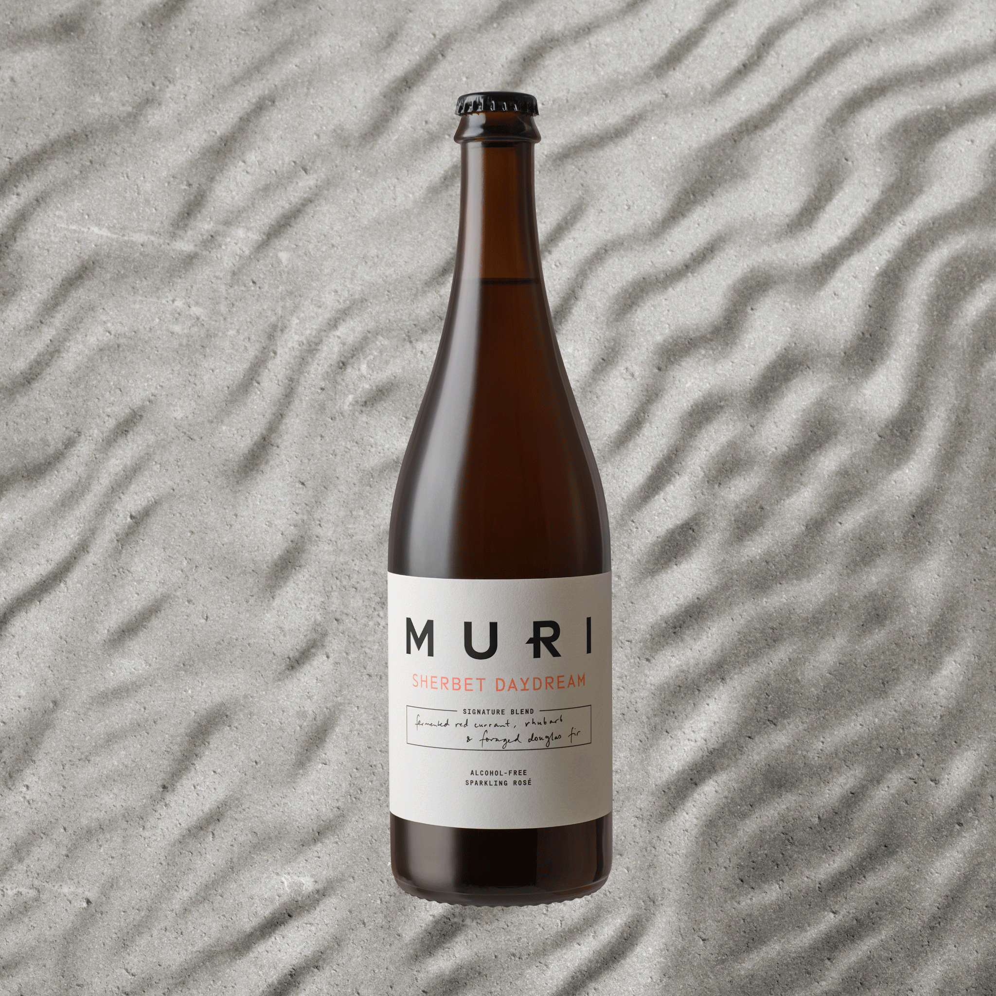 Bottle of Sherbet Daydream on concrete background
