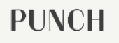 PUNCH logo in bold black letters on a white background